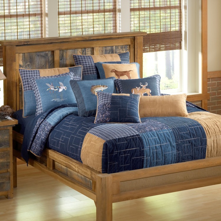 Denim Square Bed SetQueen