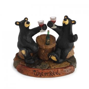 Bearfoots Tiny Cub with Fish Mini Figurine from Big Sky Carvers # B5080063 