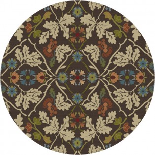 Infinity Oak Round Rug