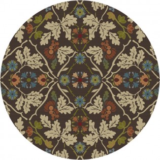 Infinity Oak Round Rug