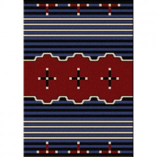 Blue Big Chief Rug 4x5