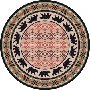 Cozy Bear Round Rug