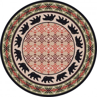 Cozy Bear Round Rug