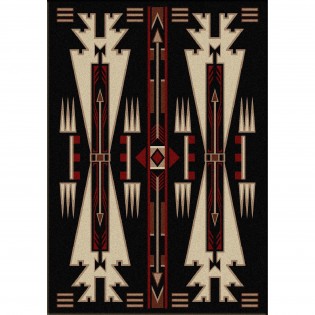 Horse Thieves Black Area Rugs