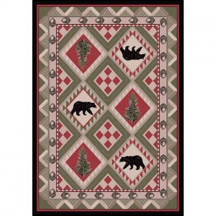 Quilted Forest Rug 4x5