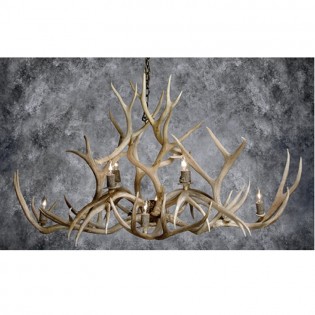 Isle Royale Oval Antler Chandelier