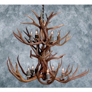 Niagara Antler Chandelier-Mule Deer-Small