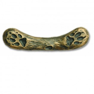 Antique Brass Wolf Track Pull