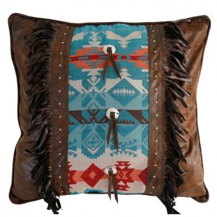 Turquoise Chamarro Euro Sham