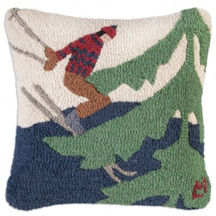 Skiing in The Trees Pillow