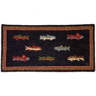 River Fish Rug-2x4