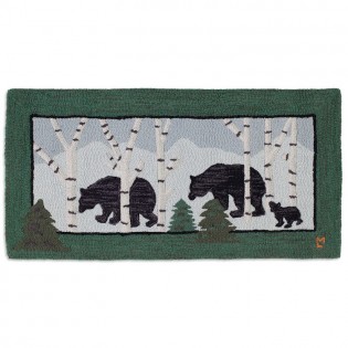 Birch Bears Wool Rug