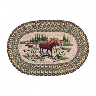 Moose Wading Jute Rug