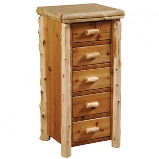 Cedar Log Lingerie Chest