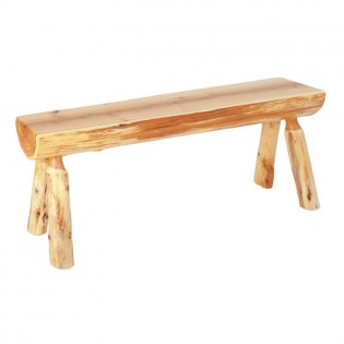 Log Dining Bench-5 Foot