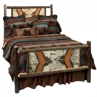 Hickory Adirondack Traditional Queen Bed