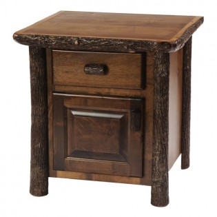 Enclosed Hickory Nightstand