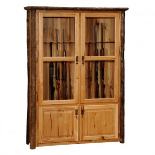 Hickory 12 Gun Cabinet-Traditional Finish