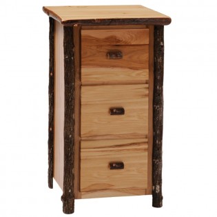 Hickory File Cabinet - 3 Drawer
