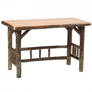 Hickory Open Writing Desk-Armor Finish Top