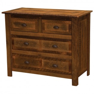 Premium 4 Drawer Low Boy Barn Wood Dresser