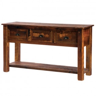 Barn Wood Console with Barn Wood Legs