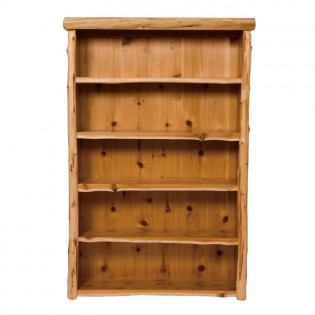 Cedar Log Bookshelf-40 Inch