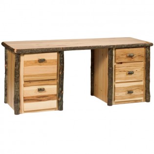 Hickory Executive Desk-Standard Finish Top