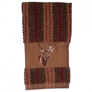 Stripe Moose Hand Towel