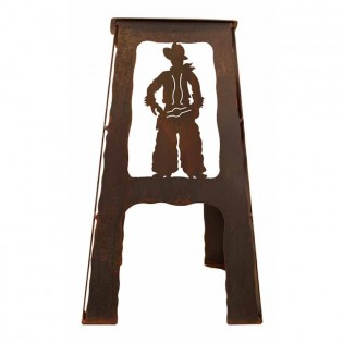 Cowboy Metal Bar Stool