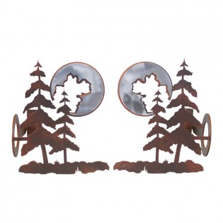 Pine Tree Curtain Rod Brackets & Tie Backs