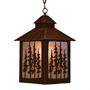 Pine Trees Lantern Pendant Light