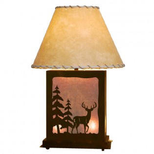 Scenic Deer Table Lamp