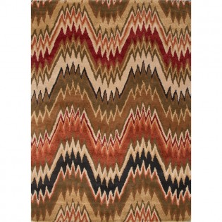 Cascade Flame Rug 5x8