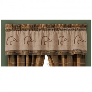 Ducks Unlimited Plaid Valance