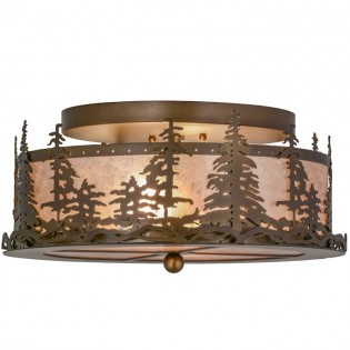 Pine Tree Ceiling Light - 22 Inch