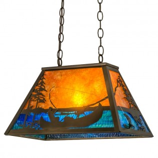 Fly Fisherman Pendant Light