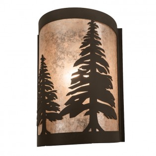 Pine Tree Half Round Sconce-Right