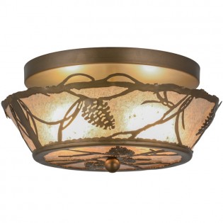 12" Pine Cone Ceiling Light