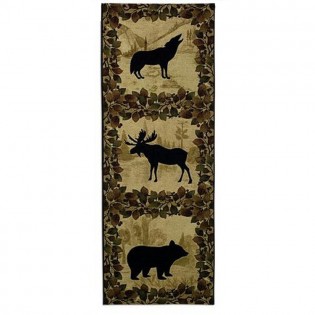 Lodge Wildlife Silhouette Wall Hanging