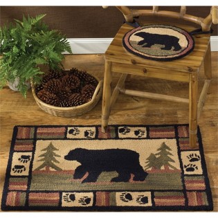 Adirondack Bear Hook Rug