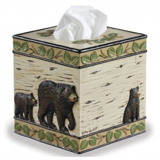 Black Bear Tissue Box Cover