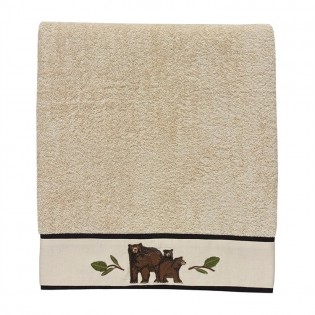 Black Bear Bath Towel