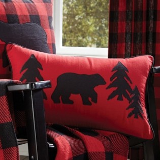 Buffalo Bear Accent Pillow