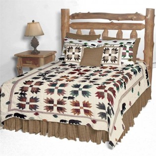 Bear Paws Quilt Set-Queen