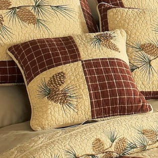 Pine Lodge 4 Square Accent Pillow