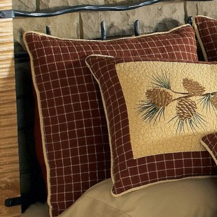 Pine Lodge Plaid Euro Sham