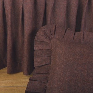 Brown Moon Dot Bedskirt-King