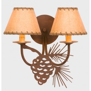 Pine Cone Double Wall Lamp