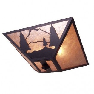 Timber Ridge Pine Tree Ceiling Light